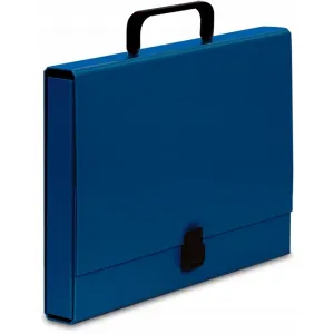 Teczka z rączką VauPe A4/4cm Classic, Niebieska